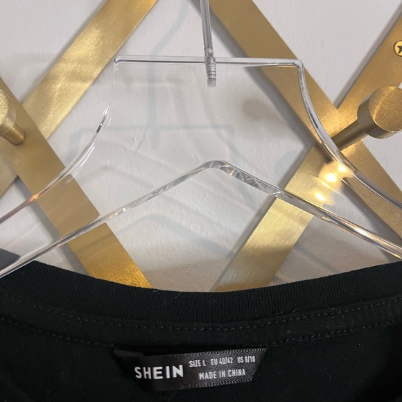 Shein Drinking Skeleton Tee Black - Picture 2 of 5